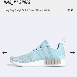 Baby Blue Grey NMD_R1 Adidas Shoe
